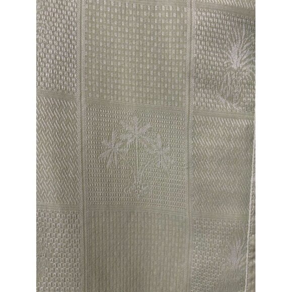 Island Republic Mens‎ Green Silk Short Sleeve Hawaiian Shirt Size L - Picture 2 of 4